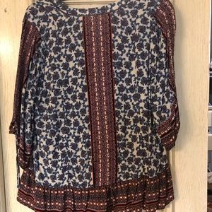 NWOT Never worm Democracy blouse